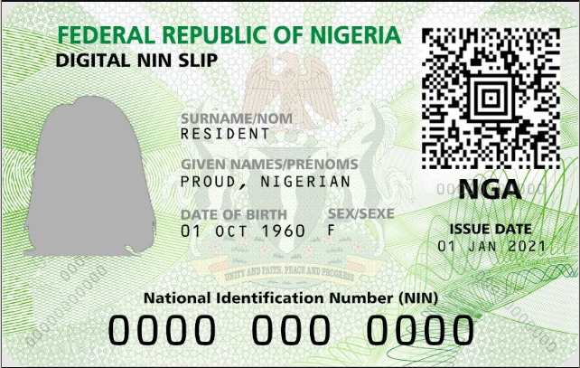 Premium NIN Slip
